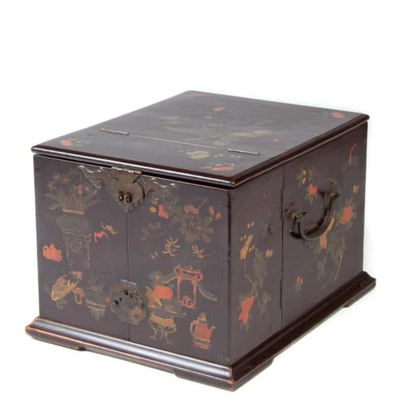 Lacquered And Painted Jewellery Box - Humble House Gallery