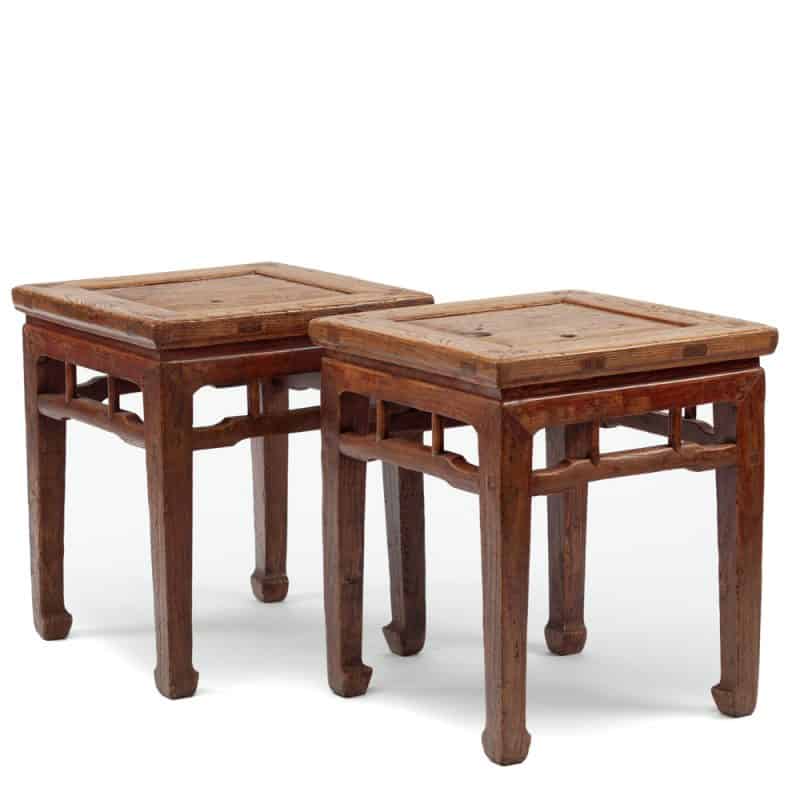 Square stools with recessed seat - Humble House gallery