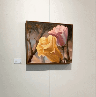 RogerBealeAO_HomesteadRoses_oiloncanvas_SunRainFlowers_HumbleHousegallery_2019