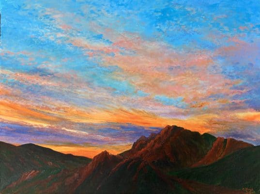 Sunset over the ranges – Arkaroola by Chrissie Lloyd