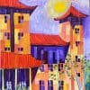 Chinese buildings by Cynthia Breheny