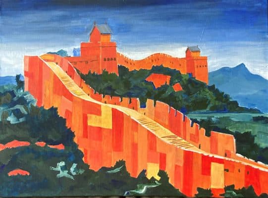 Great wall of China by Cynthia Breheny