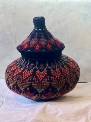 Lidded Basket 1 by Jennifer Manning