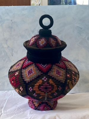 Lidded Basket 3 by Jennifer Manning