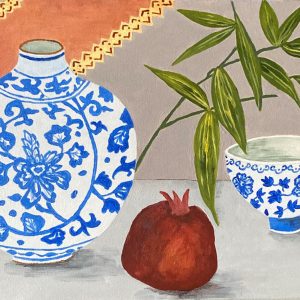 Pomegranate and bamboo by Rosanna Hindmarsh