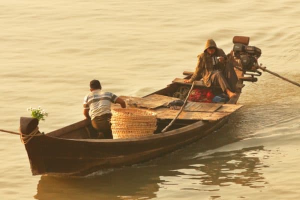 Irrawaddy Boatmen by Aart Groothuis