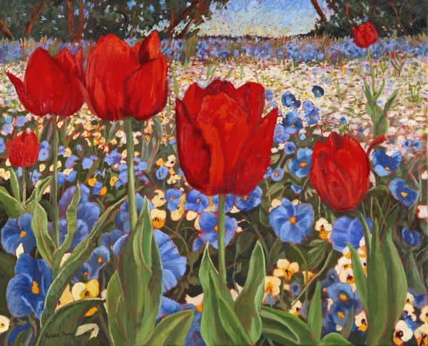 Red Tulips – Floriade by Roger Beale AO