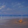 Moonlight Fire, Fraser Island by David Brayshaw_