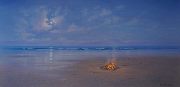 Moonlight Fire, Fraser Island by David Brayshaw_