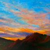 Sunset over the ranges - Arkaroola by Chrissie Lloyd