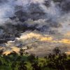 Sunshower Behind Midnight Velvet Storm Clouds I by Chrissie Lloyd