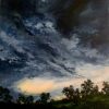 Sunshower behind midnight velvet storm clouds II by Chrissie Lloyd