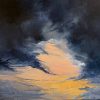 Sunshower behind midnight velvet storm clouds III by Chrissie Lloyd