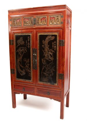 Chinese antique linen cabinet