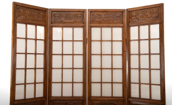 Four panel screen upper section