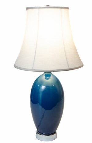 Ocean-blue-porcelain-lamp