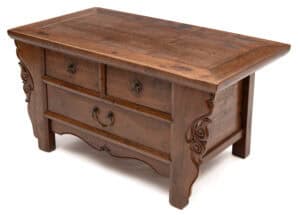 Three drawer low table (side)